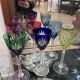 6 verres de couleurs saint Louis