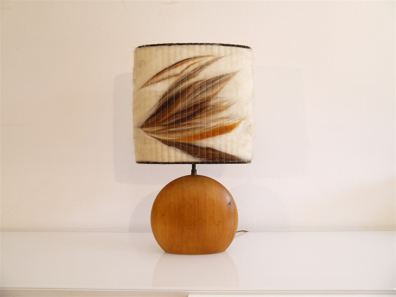 Vintage wooden lamp 1960