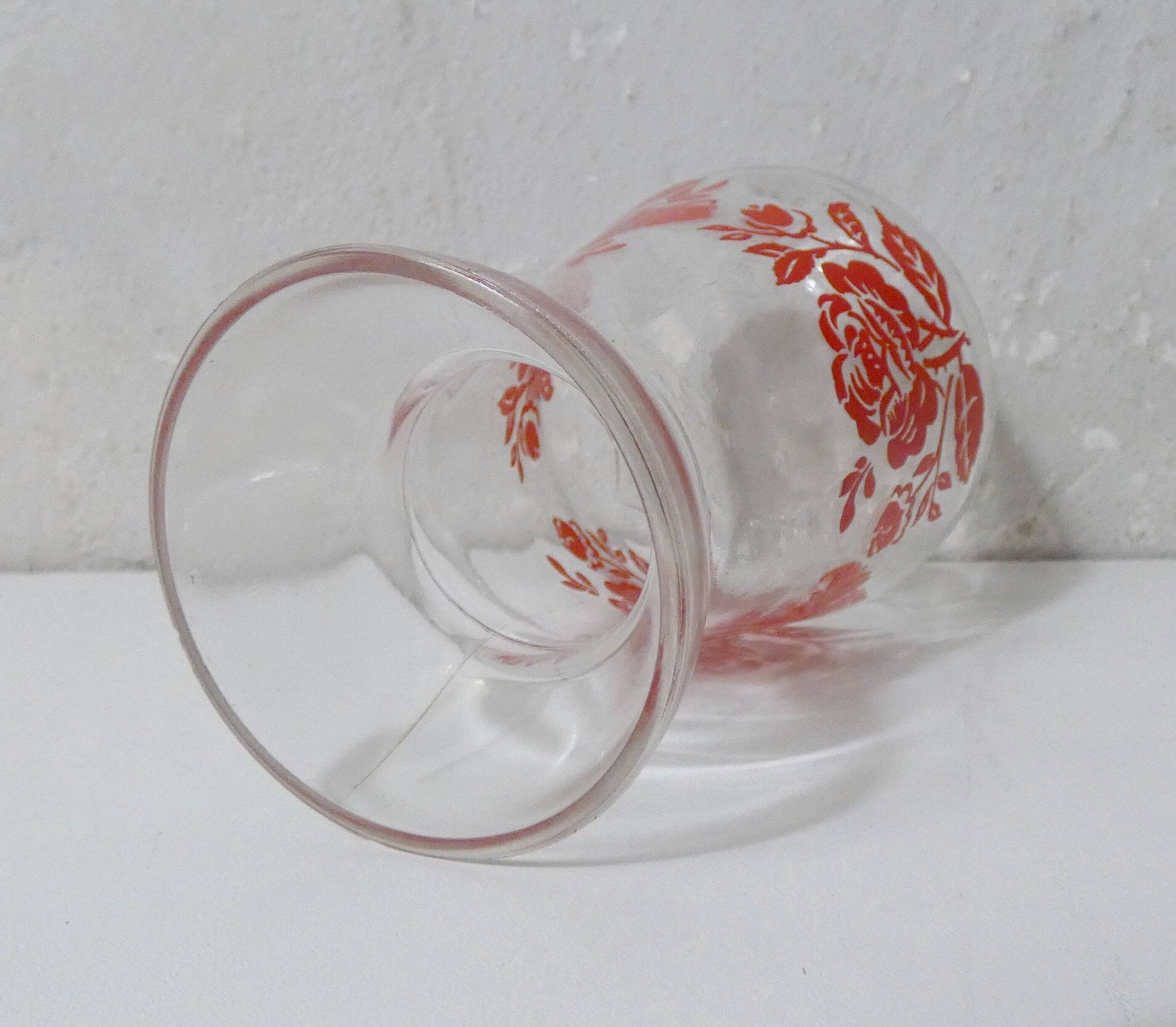 Vintage glass hyacinth bulb vase