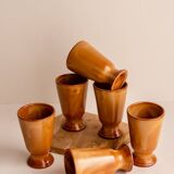 Set of 6 terracotta Mazagrans