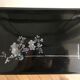 Large japanese laque box with mother-of-pearl marquetry