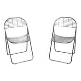 Åland metal folding chairs Niels Gammelgaard IKEA 70s.