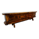 Solid olive wood sideboard from Maison Skela, 1960s