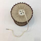 Wooden pendant lamp and Scandinavian-style fabric