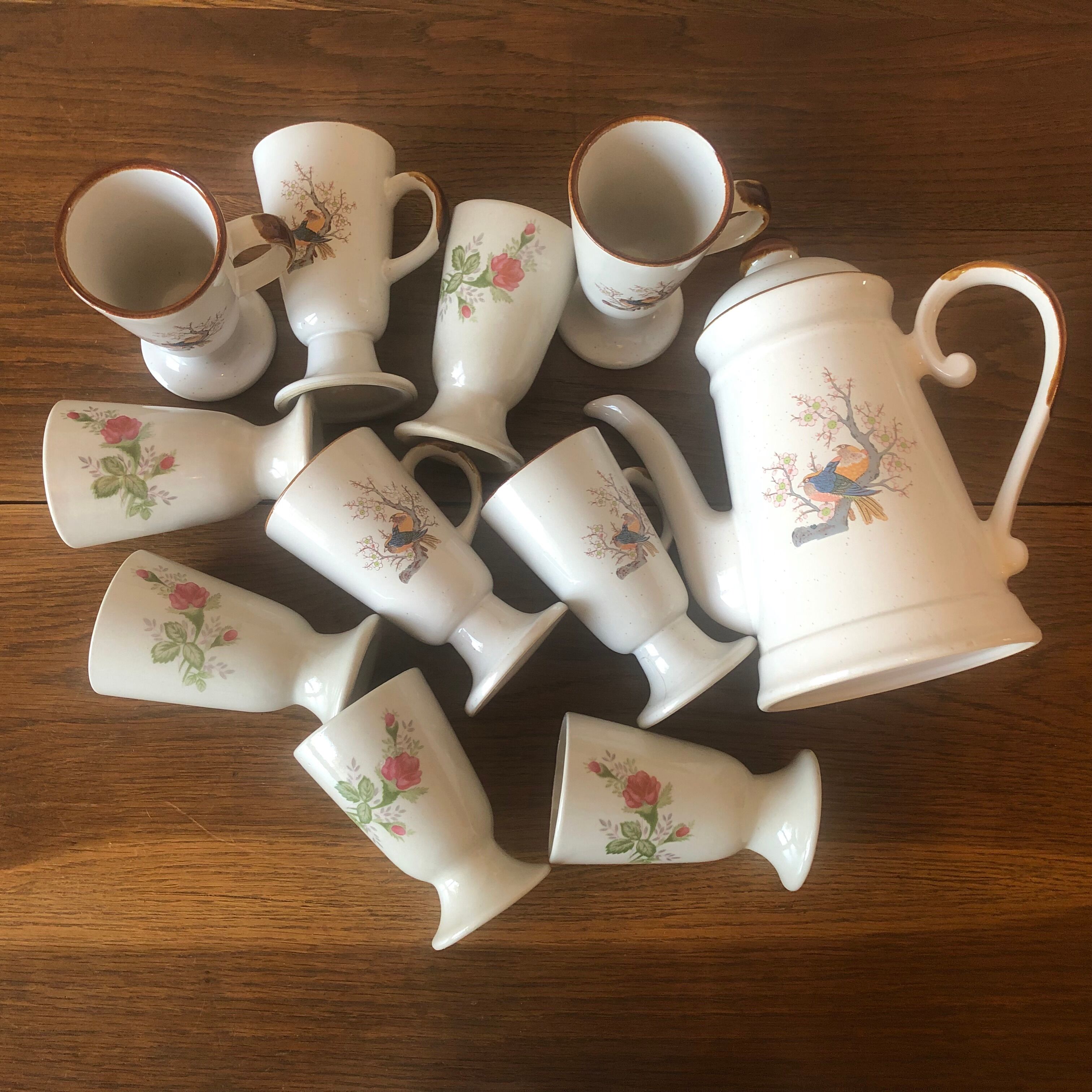 Service mazagrans mismatched sandstone