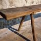 Antique primitive oak bench – Circa 1900, Allier region, France