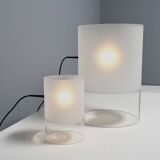 Set of Fontana Arte ‘Fatua' Glass Table Lamps by Guido Rosati, Italy 1972