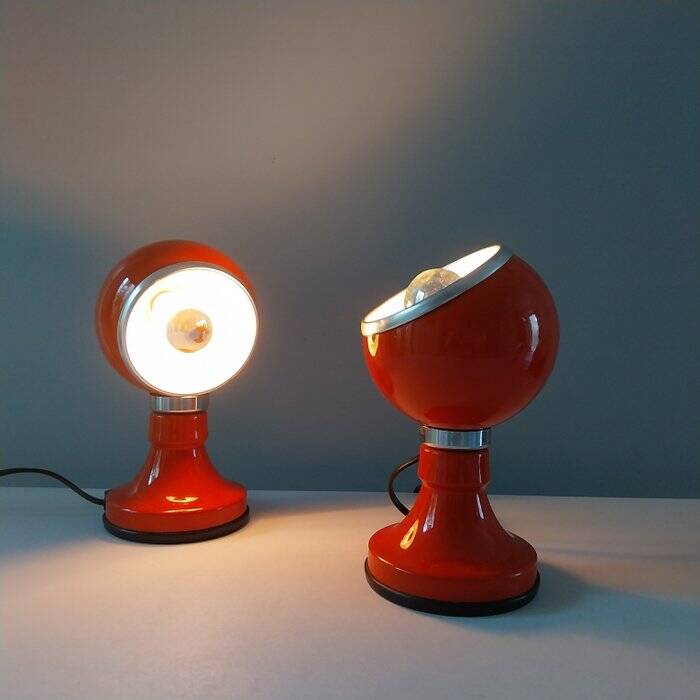 Paire lampes de tables vintage italiennes