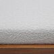 Brutalist Style Bench with Solid Oak Pyramid Bases and Ivory Bouclé Upholstery