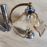 Pair of vintage tulip wall lights from the 70s