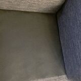 Fauteuil à grand dossier en tissu