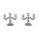 Pair of candlesticks model Regency Crystal Baccarat 1930