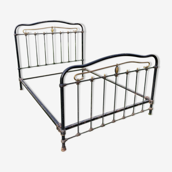 Wrought iron metal bed 2 places