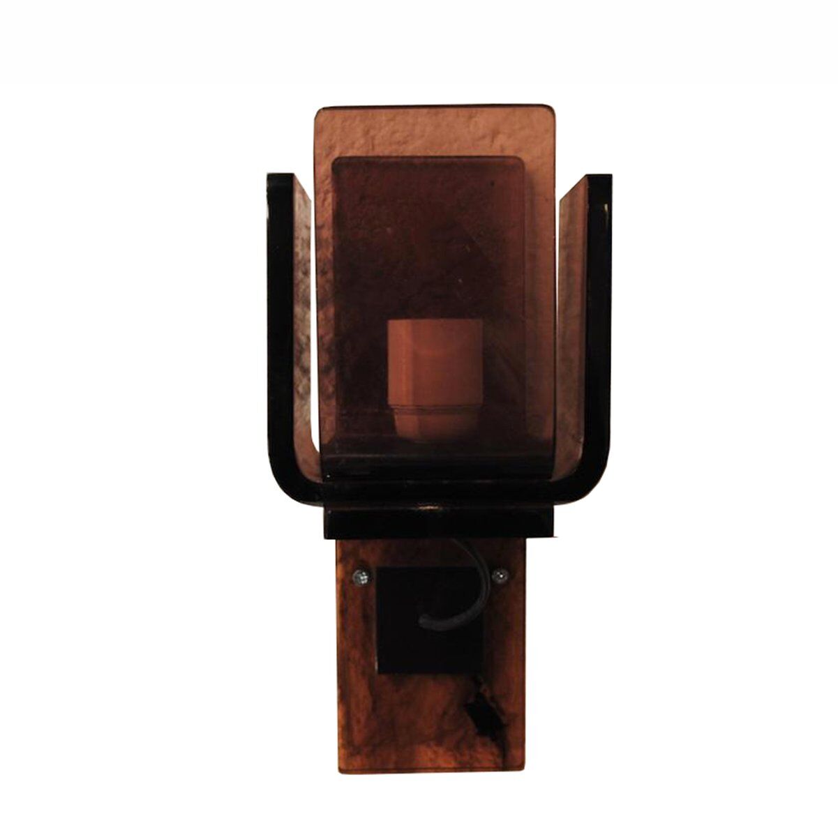 Lampes murales vintage en plexiglas, lot de 3