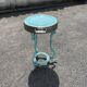 Antique bistro heating table "Le Coquet", enamelled tray, piece by piece.