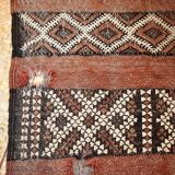 Vintage Moroccan Hanbel Rug - Handcrafted 1979 in Wool with Geometric Patterns 98x195cm