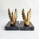Book-clamps swans art deco