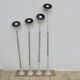 Serie de 4 suspensions Artemide "mikado" design F.A. Porsche années 80