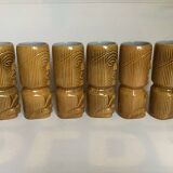 Six moai vases