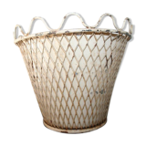 Braided metal planter