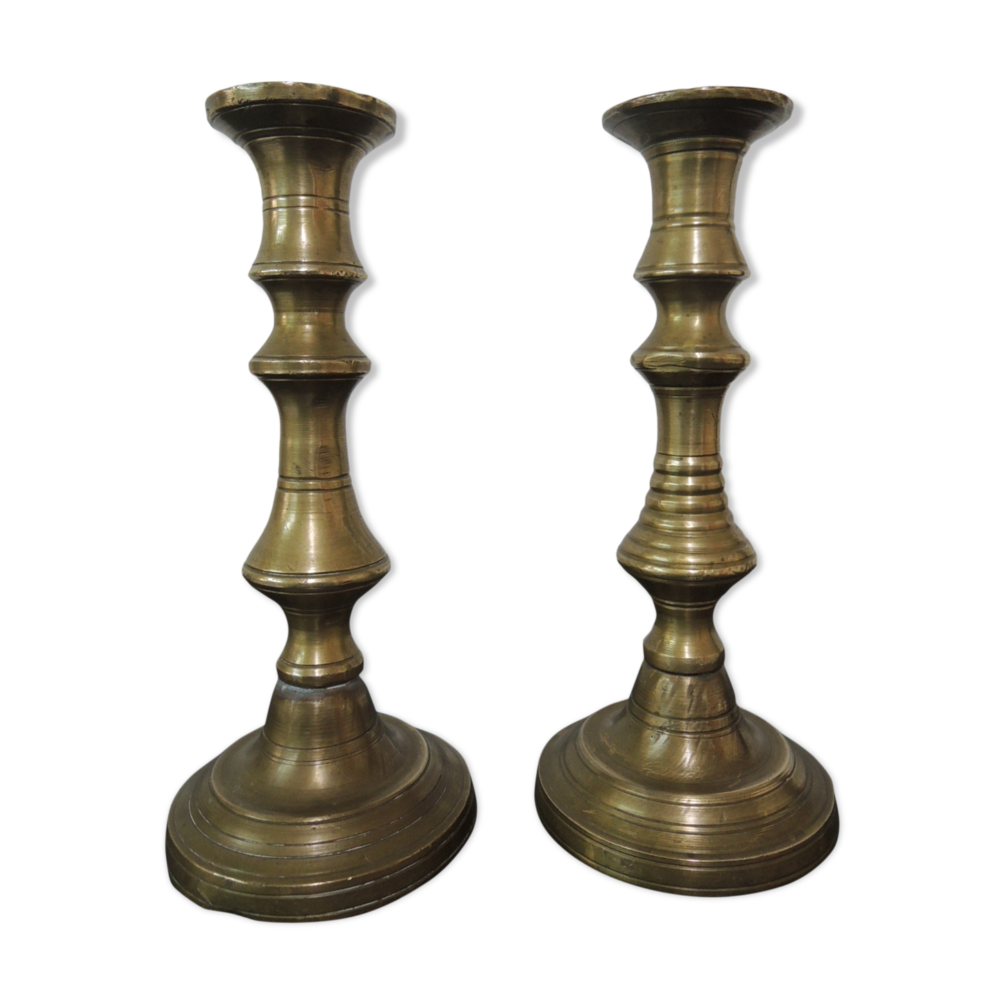 Duo de chandeliers en laiton