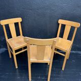 Suite de 3 chaises de bistrot