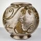 Art Nouveau monkey and plant vase E.Chapelle