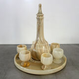 Vintage onyx liquor service