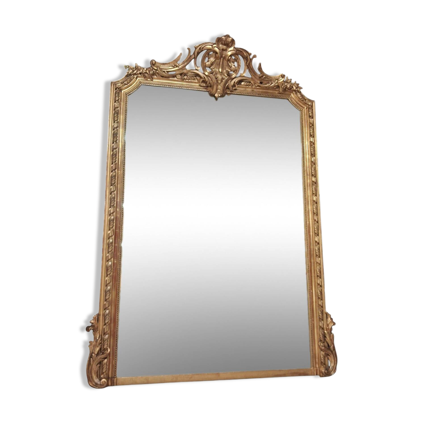 19th century mirror 196 x 140
