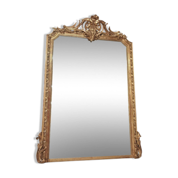 19th century mirror 196 x 140
