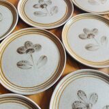 8 dessert plates Sarreguemines 🇫🇷 Tignes