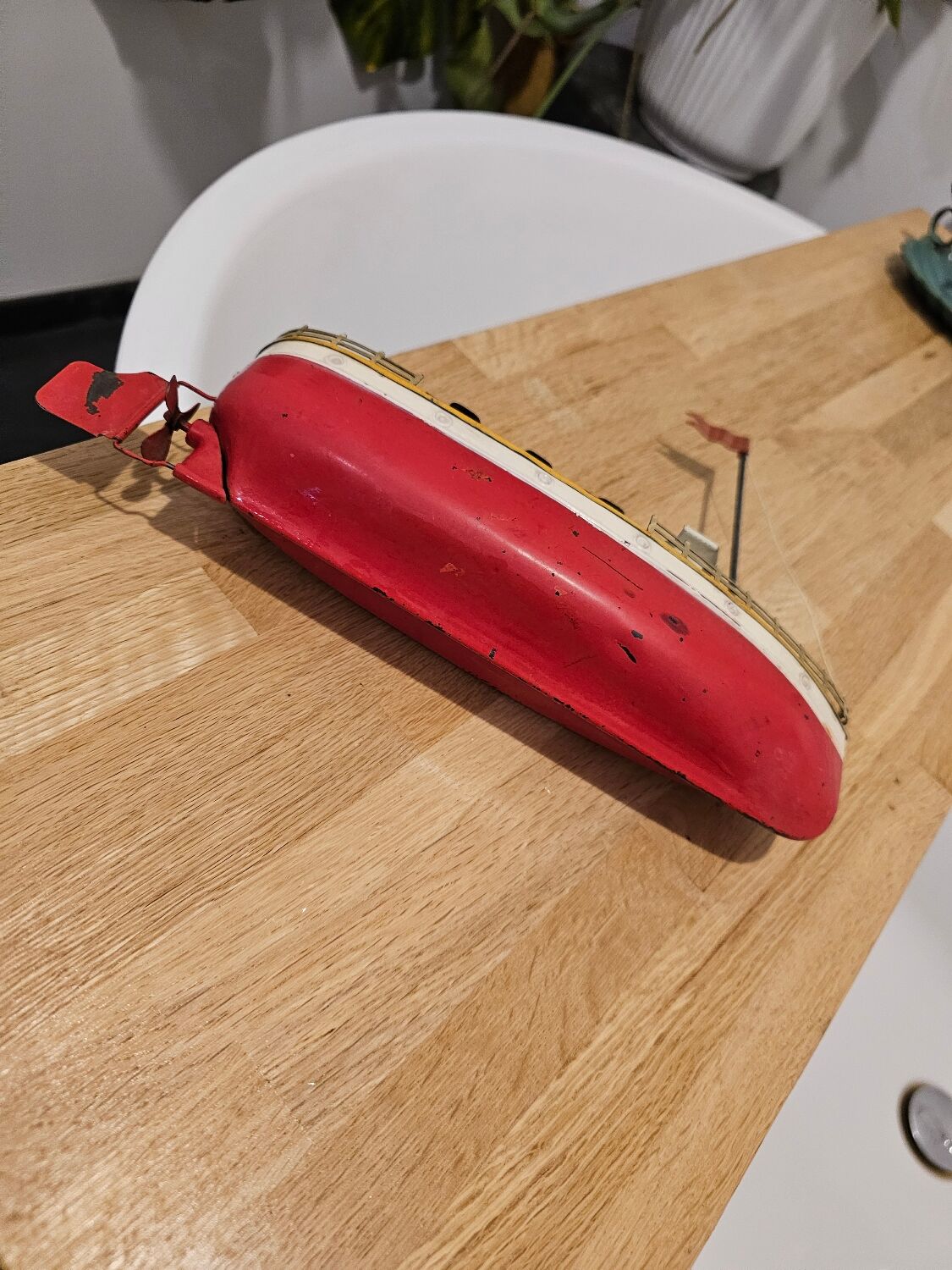 Jep Ocean Liner Lithographed Tin