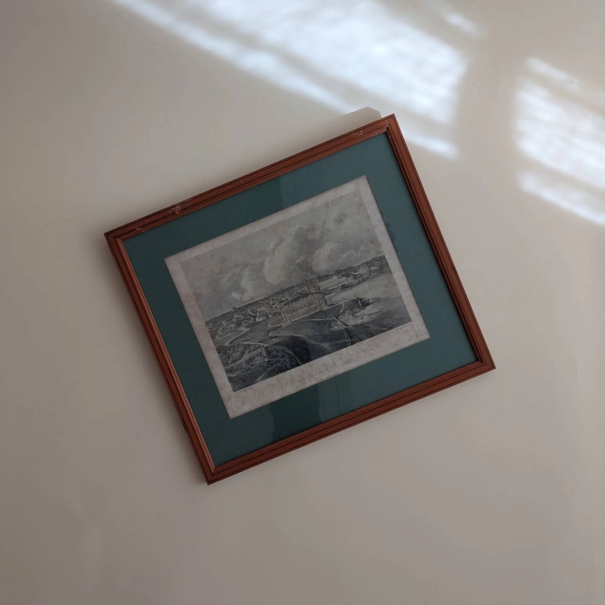 Engraving Biarritz - "General view of Biarritz - Basses-Pyrénées"