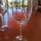 6 verres à vin cristal épi fleuri