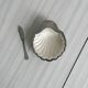 Antique shell-shaped presentation butter dish