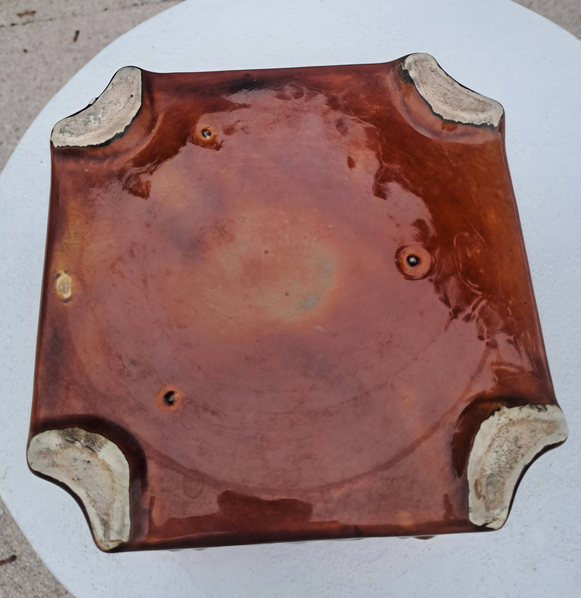 Vintage earthenware cache-pot