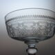 4 old champagne glasses
