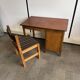 Vintage Danish desk from the 1960s with a drawer and cupboard.