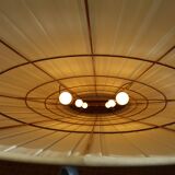 Floor lamp pleated fabric