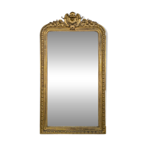 Miroir doré époque - godrons