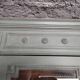 Old 2-door bookcase with chalk paint blue patina
