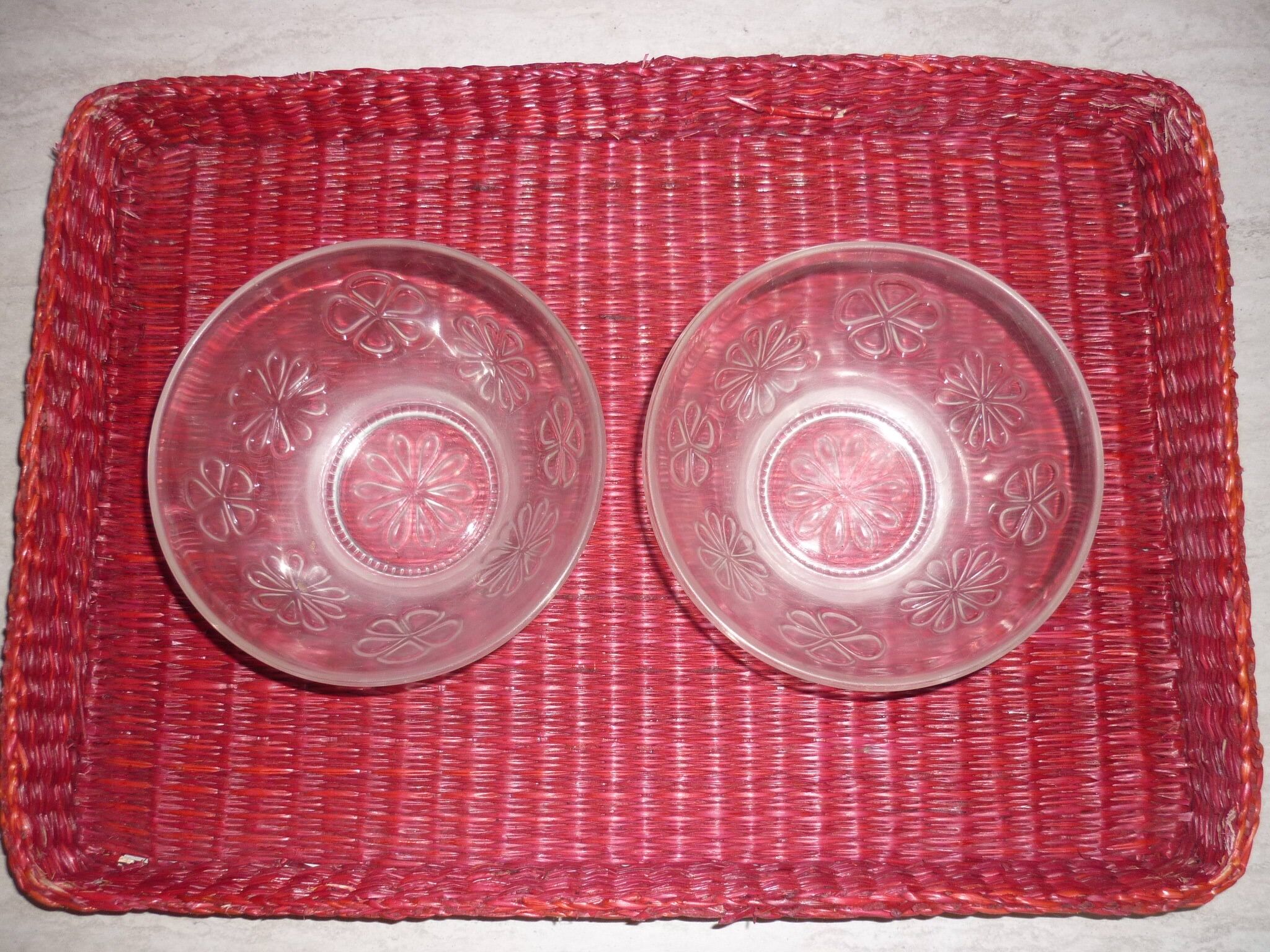 5 bols a fleurs stylisées Vereco 60-70