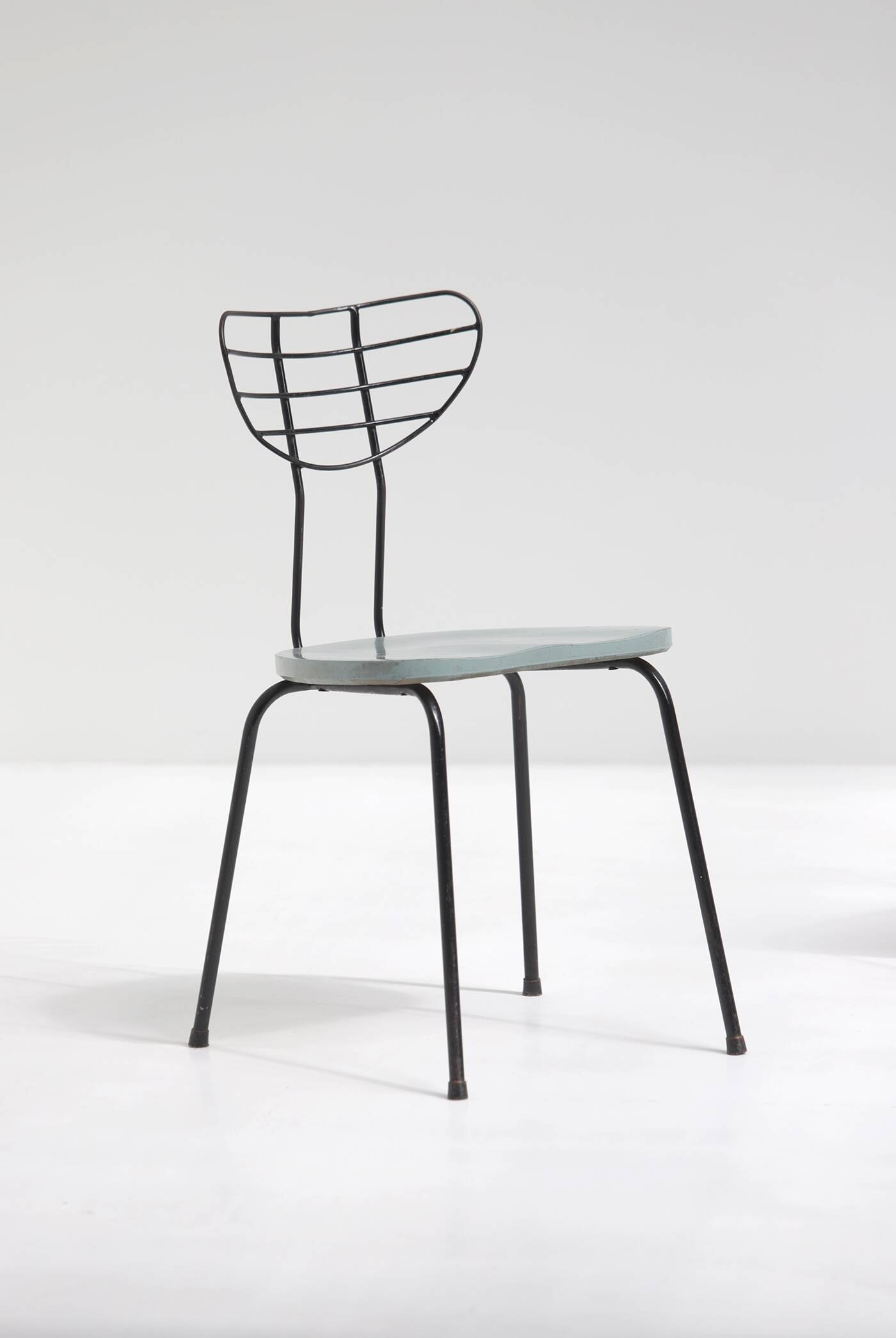 Set of 4 modernist mid-century radar chairs 1950s Belgium