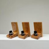 Three pine wall lights from the 80s