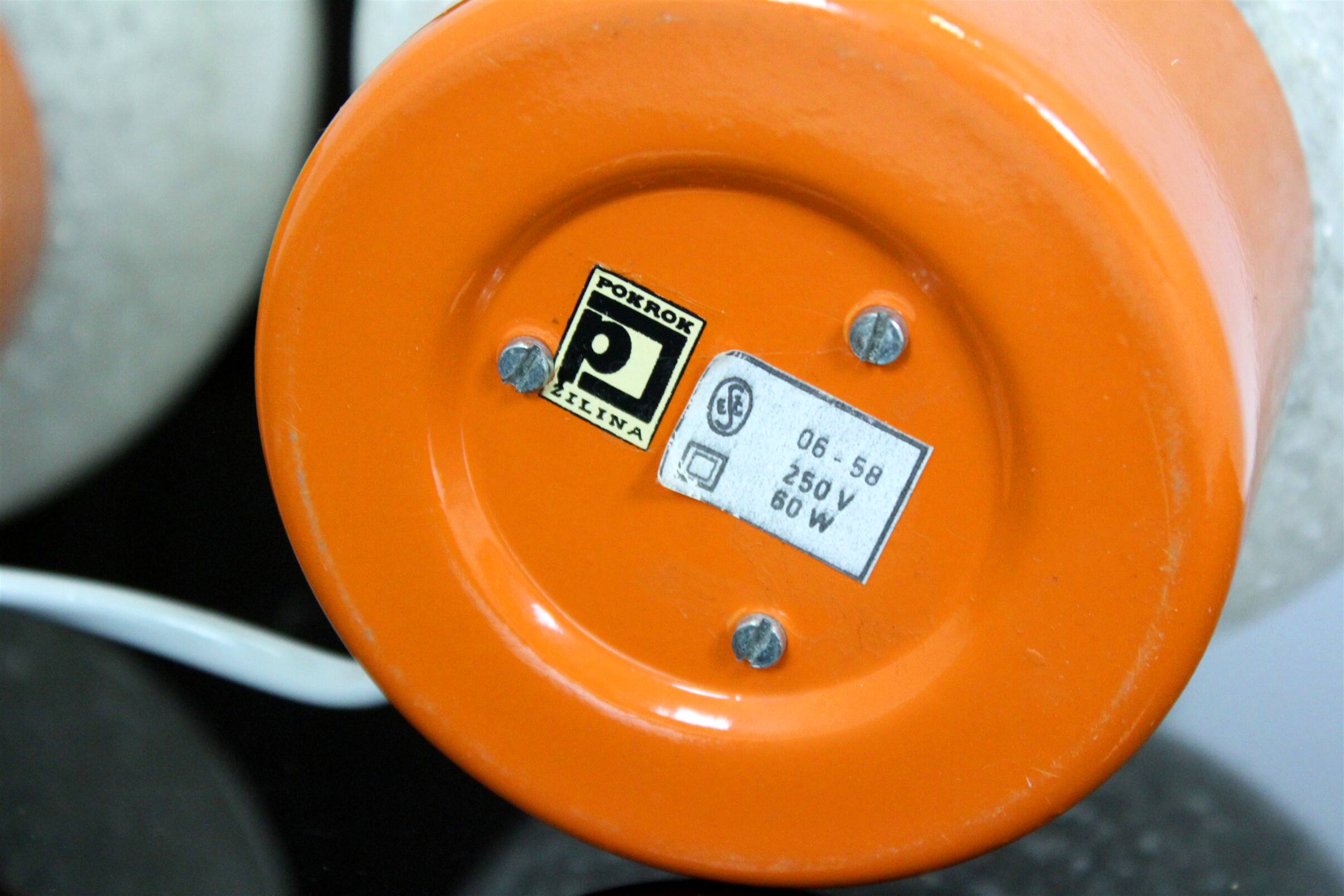 Space Age Table Lamps from Pokrok Zilina, 1970s, Set of 2