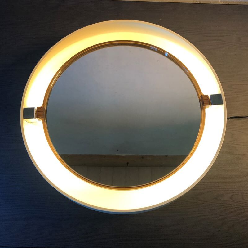 Miroir rétro-éclairé vintage 61cm