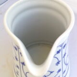 Earthenware pitcher with blue patterns from Schönwald Germany