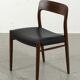 Model 75 Chairs by Niels Otto N. O. Møller, Set of 3