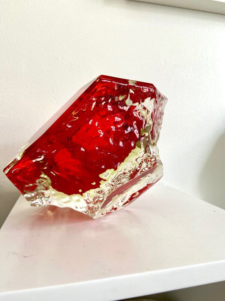 Glass ashtray by Flavio Poli for the House Murano 60'