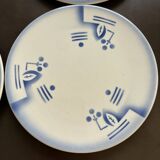 7 Art Deco dessert plates